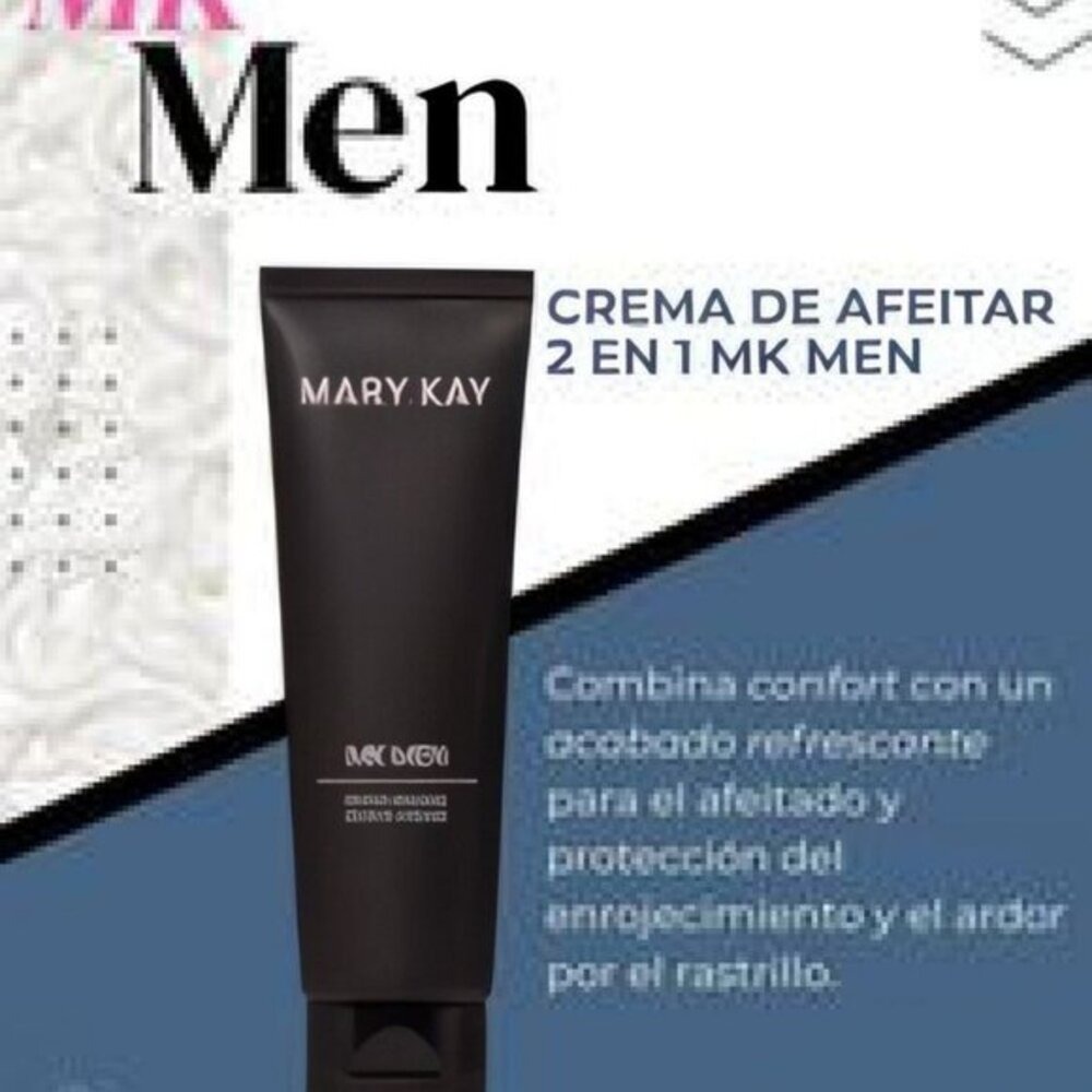 MARY KAY MKMen 2-In-1 Shave Cream 4.5 Oz Moisturizing Cooling Razor Glide NEW